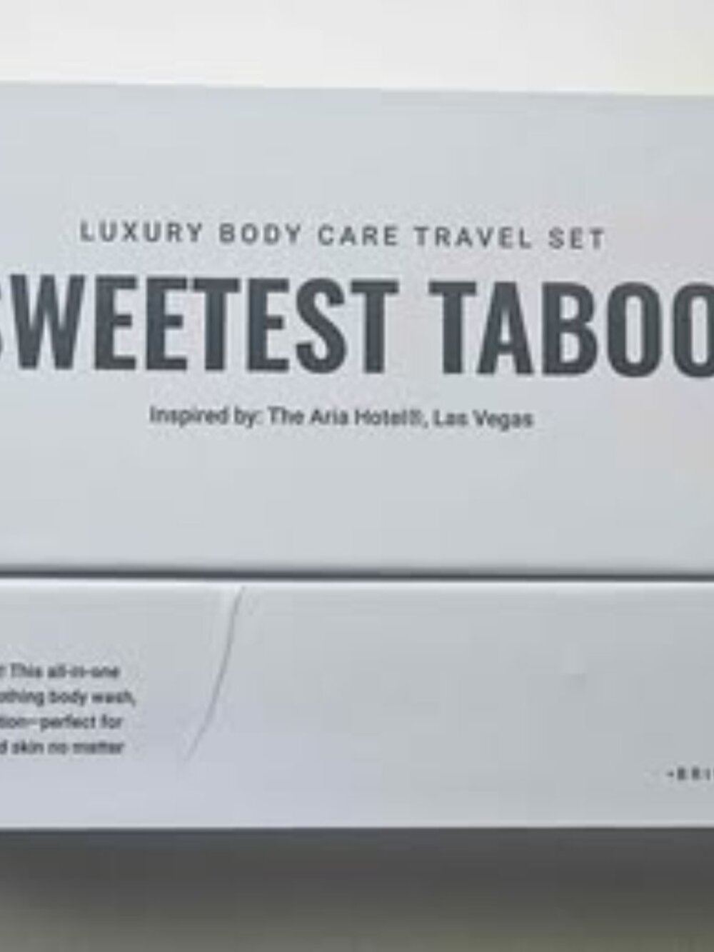 NIB Hotel Collection Luxury 4pc Travel Set in Scent Sweetest Taboo MSRP $57.97